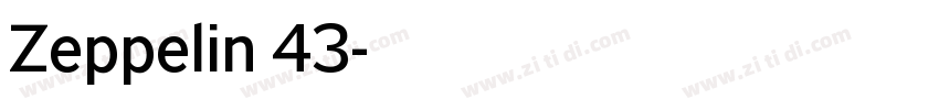 Zeppelin 43字体转换